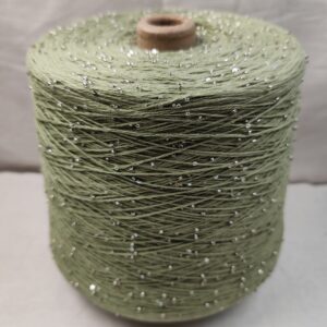 BEAD SEGUIN YARN, 100% хлопок с пайетками цвет АР086 малахит-фисташка