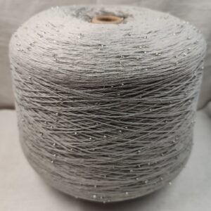 BEAD SEGUIN YARN, 100% хлопок с пайетками, цвет АР076 серебристо-серый