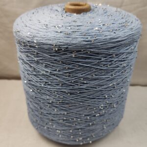 BEAD SEGUIN YARN, 100% хлопок, цвет АР093 васильково-голубой с пайетками