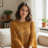 кофточка из пряжи LORO PIANA Cash Seta