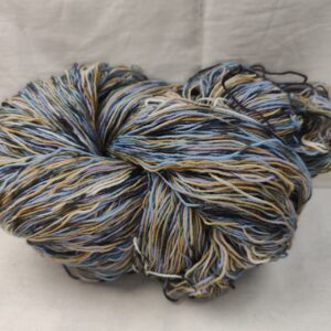 2 голубой-горчица-полынь NUOVO YARN PRINT (ручное крашение)