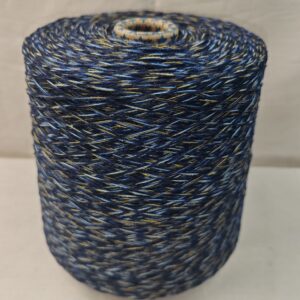 26 синий-разноцветье NUOVO YARN CASH-LINO